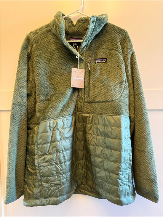 Patagonia Tops - NWT Patagonia Re-Tool Hybrid Pullover XL Fleece Snap Quarter Zip Insulated Cinch
